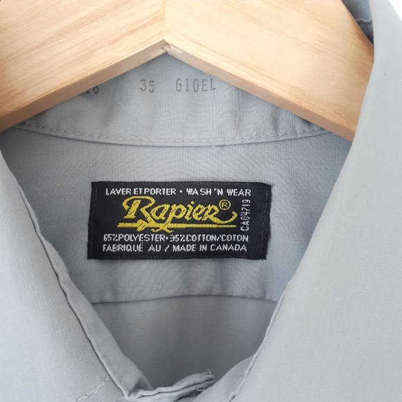 Gray industrial long sleeve shirt - Picture 12 of 12